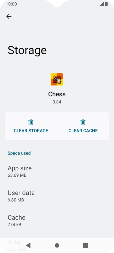 Press CLEAR CACHE.