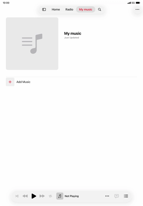 Press Add Music.