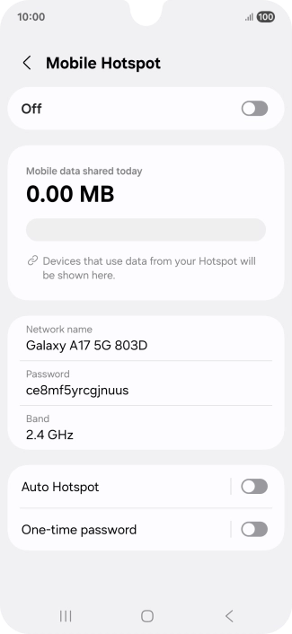 Press Network name.