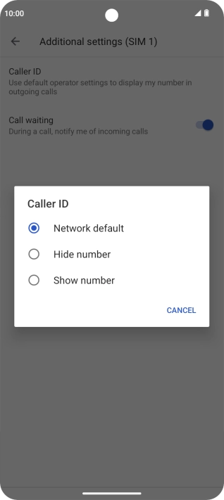 Press Show number to turn on caller identification. Press Show number to turn on caller identification.