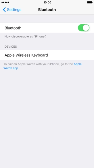 Press the required Bluetooth device and follow the instructions on the screen to pair the device with your phone.