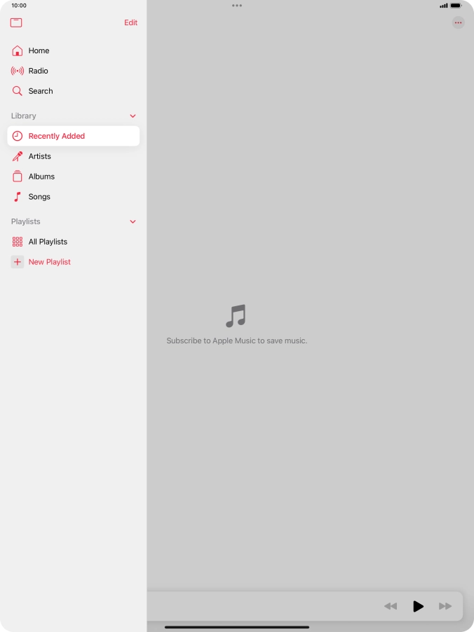 Press New Playlist.