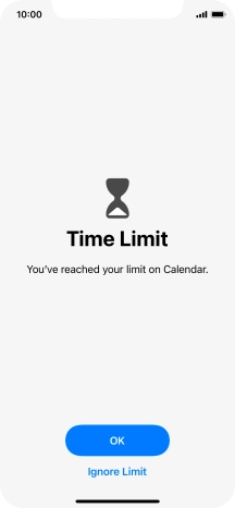 Press Ignore Limit.