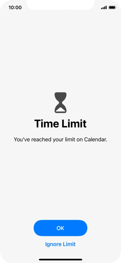 Press Ignore Limit.