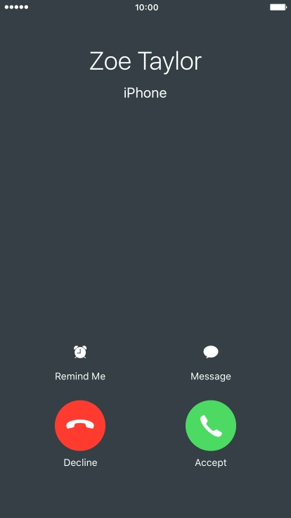 If the screen lock is turned off, press Accept.