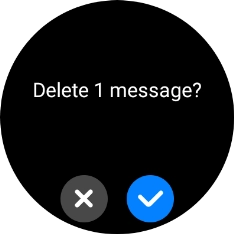 Press the confirm icon. Press the confirm icon.