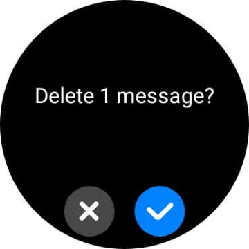 Press the confirm icon. Press the confirm icon.