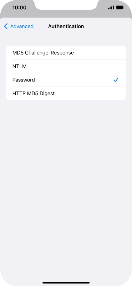 Press Password.