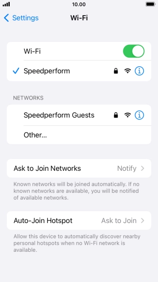 Press the Home key to return to the home screen.