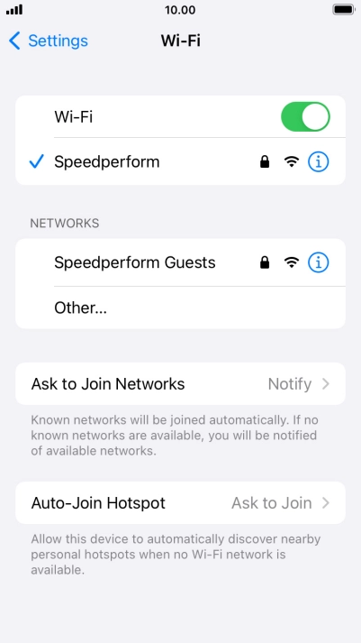 Press the Home key to return to the home screen.
