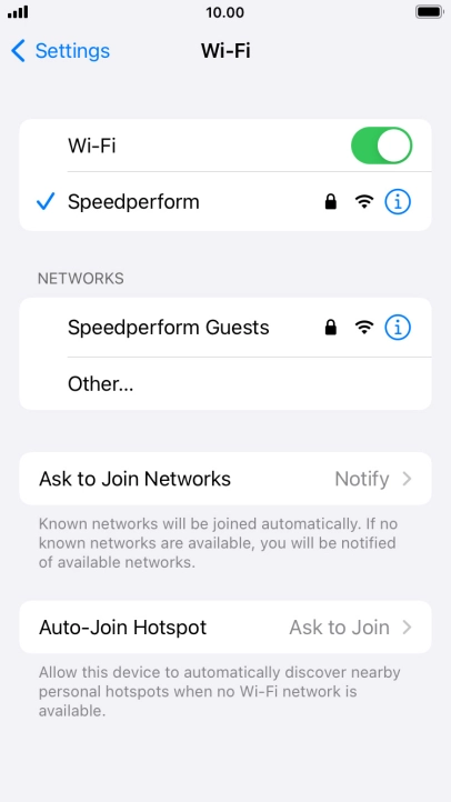 Press the Home key to return to the home screen.
