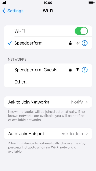 Press the Home key to return to the home screen.