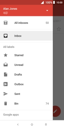 Press the drop down list. Press the drop down list.