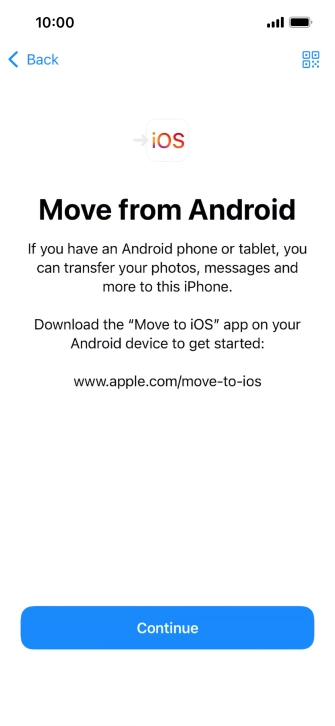 To transfer content to your phone, you need to install the app 