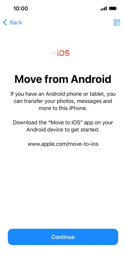 To transfer content to your phone, you need to install the app 