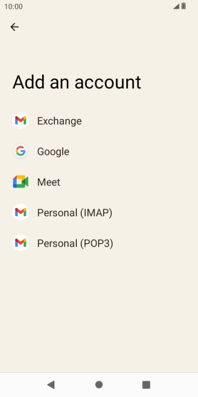 Press Google.