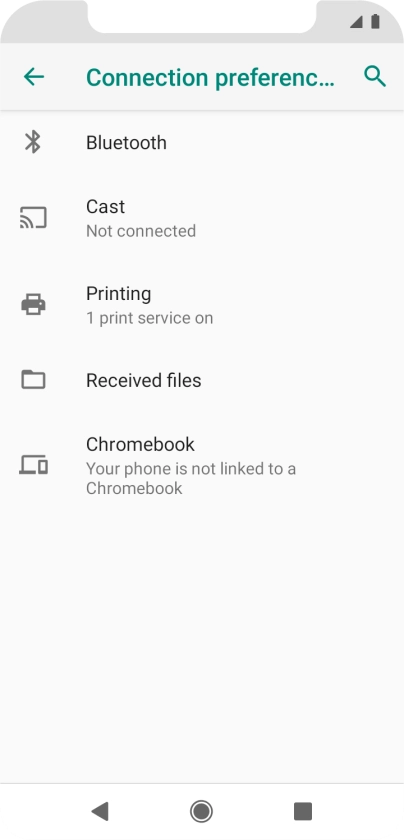 Press Bluetooth.