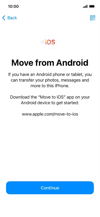 To transfer content to your phone, you need to install the app To transfer content to your phone, you need to install the app