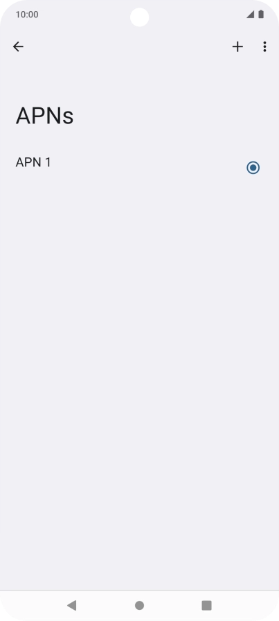 Press the add icon.