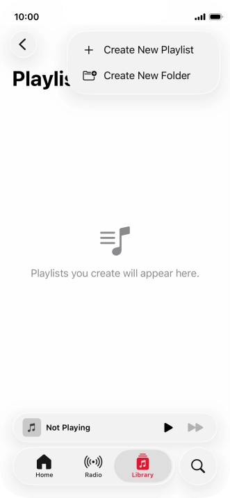 Press Create New Playlist.