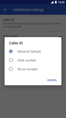 Press Show number to turn on caller identification.