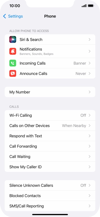 Press Wi-Fi Calling.