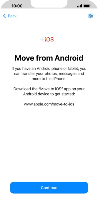 To transfer content to your phone, you need to install the app To transfer content to your phone, you need to install the app