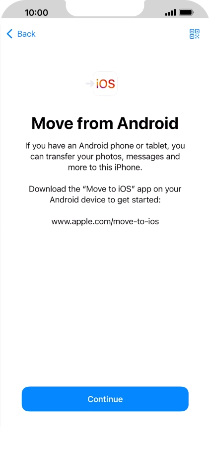 To transfer content to your phone, you need to install the app To transfer content to your phone, you need to install the app