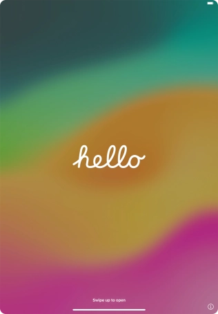 Slide your finger upwards starting from the bottom of the screen. Slide your finger upwards starting from the bottom of the screen.