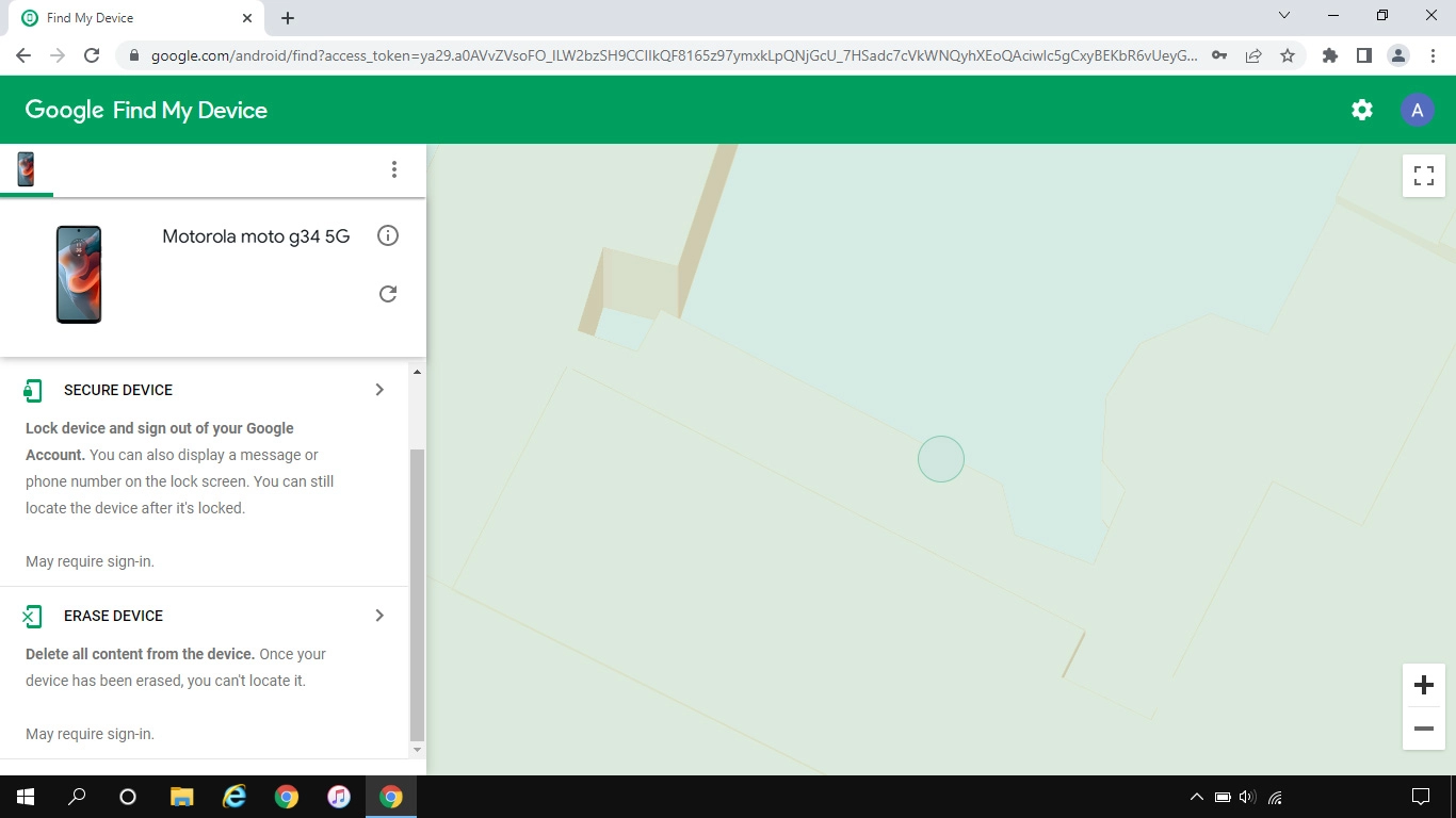 Click ERASE DEVICE and follow the instructions on the screen to delete all phone content. Please note that you will no longer be able to use Find My Device when you've deleted all phone content.