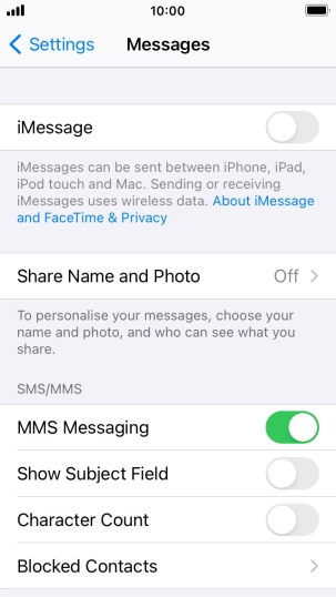 Press the Home key to return to the home screen.