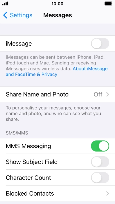 Press the Home key to return to the home screen.
