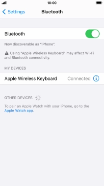 Press the Home key to return to the home screen.