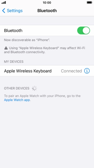 Press the Home key to return to the home screen.