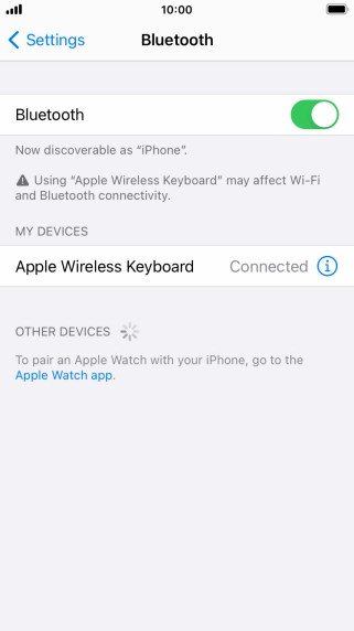 Press the Home key to return to the home screen.