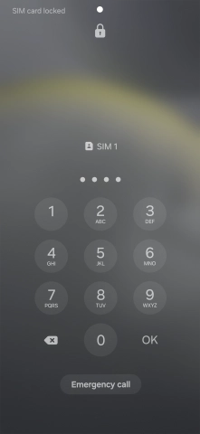 If you're asked to key in your PIN, do so and press OK.