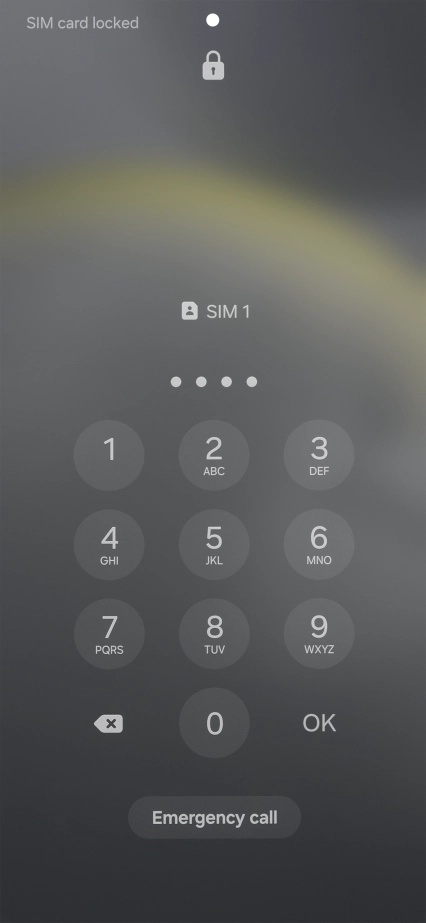 If you're asked to key in your PIN, do so and press OK.