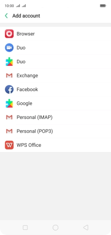 Press Google.