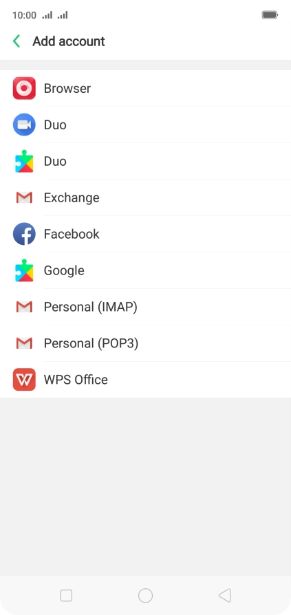 Press Google.