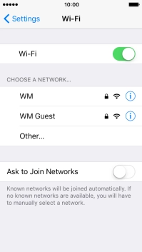 Press the required Wi-Fi network and key in the password for the Wi-Fi network. Press the required Wi-Fi network and key in the password for the Wi-Fi network.