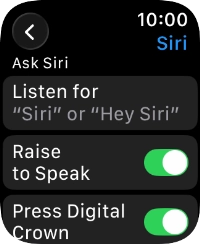 Press Listen for.