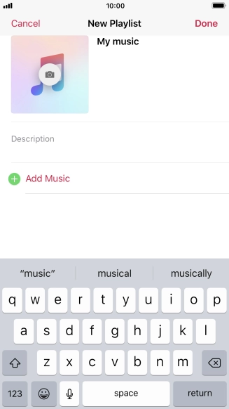 Press Add Music.