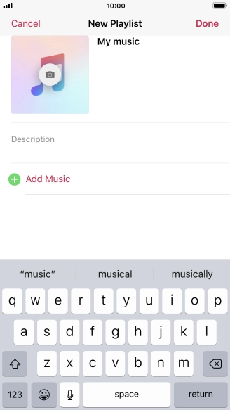 Press Add Music.