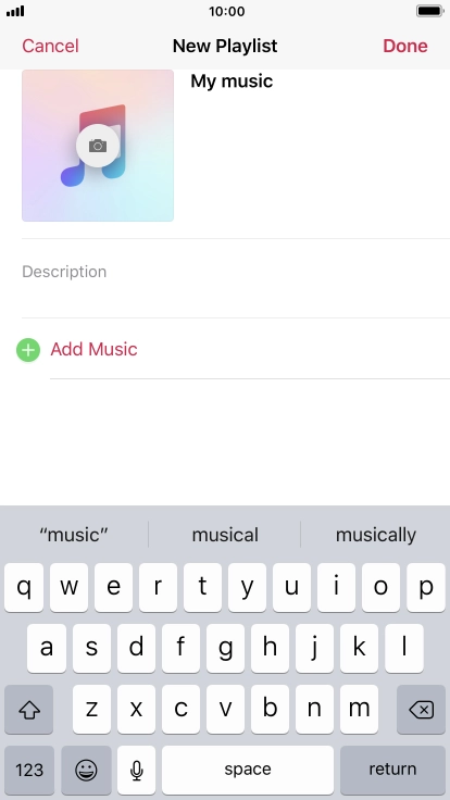 Press Add Music.