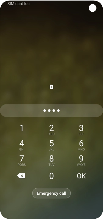 If you're asked to key in your PIN, do so and press OK.