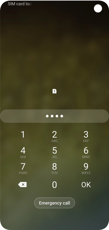 If you're asked to key in your PIN, do so and press OK.