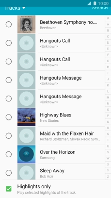 Press the required ring tones to hear them. Press the required ring tones to hear them.