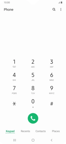 Press the menu icon.