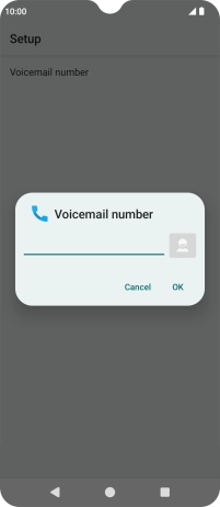 Key in (prefix) 5 (your phone number) and press OK.