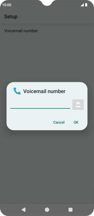 Key in (prefix) 5 (your phone number) and press OK.